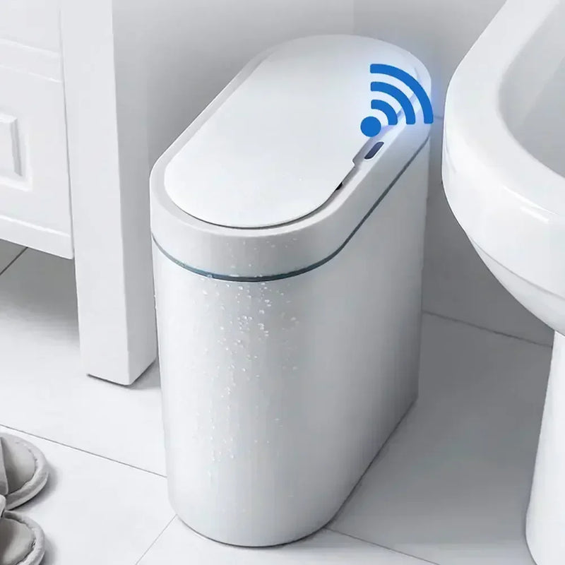 Lixeira Inteligente automática 7 Litros + Brinde (Saco de Lixo Banheiro Dover Roll, 50 litros)